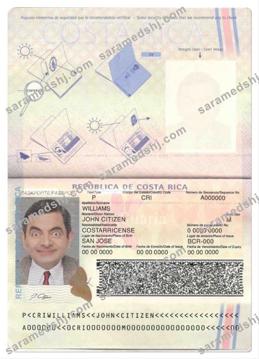 Costa Rica passport